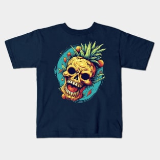 zombie pineapple Kids T-Shirt